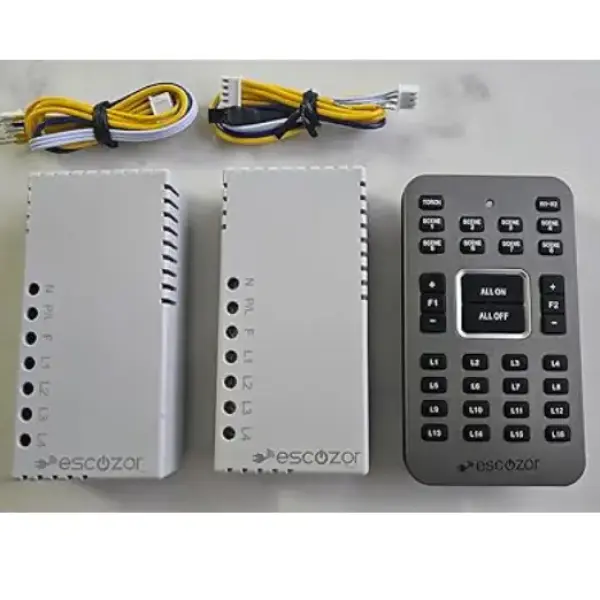 Escozor- Smart Remote Control System for 8 Lights and 2 Fan with Speed Regulation with 8 Scene Control