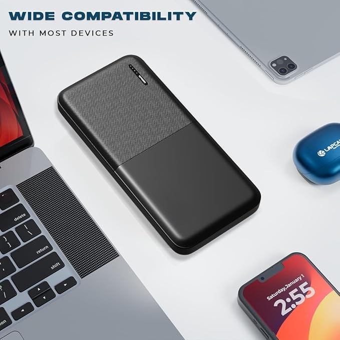 LAPCARE Smart Tank 10000mAh Fast Charging Power Bank (Made in India)