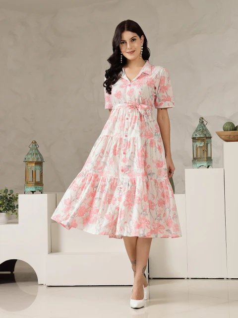 Stylum Women's Fit And Flare midi Dress
