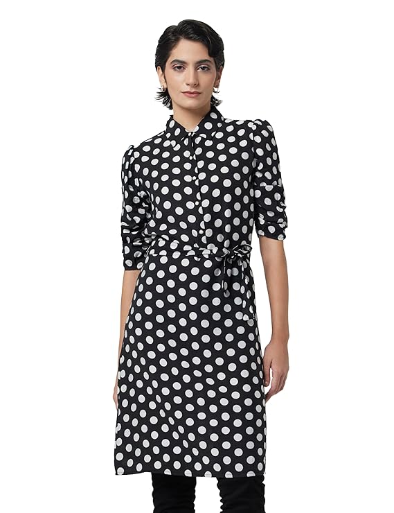 Monte Carlo Women's Polyester Blend Mini Classic Regular Casual Night Out Dress