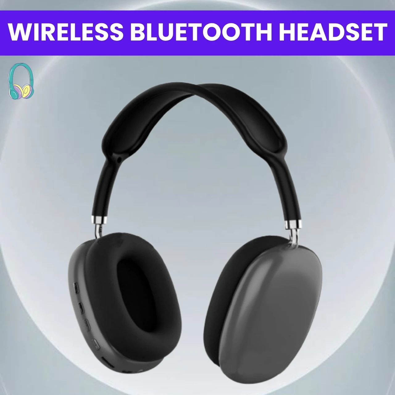 P9 Wireless Over-Ear Bluetooth Headphones (Red)