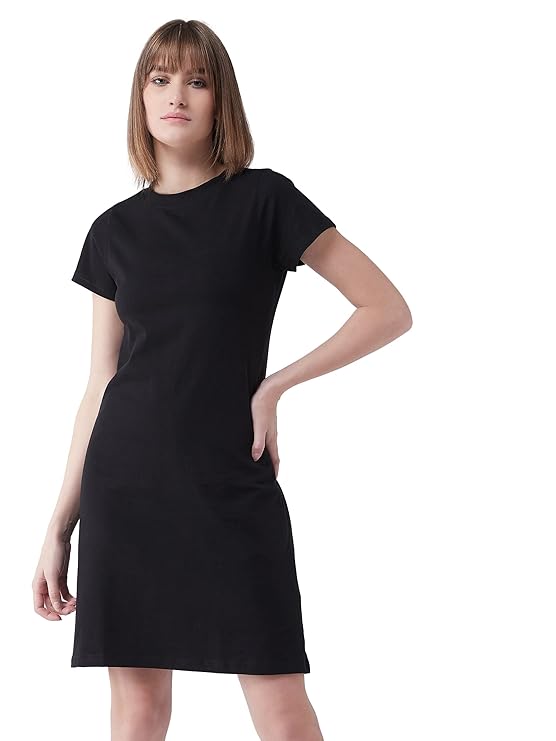 VERO MODA Women's Knee Length Viscose Shift Dress