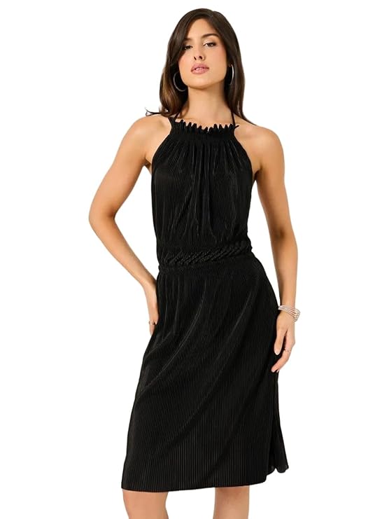 Styli Women's Synthetic A-Line Mini Dress