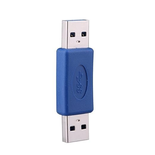 M-M Connector, 5.3 X 1.5cm A Male to A Male Connector, Blue Changing Interface Type Computer Accessory