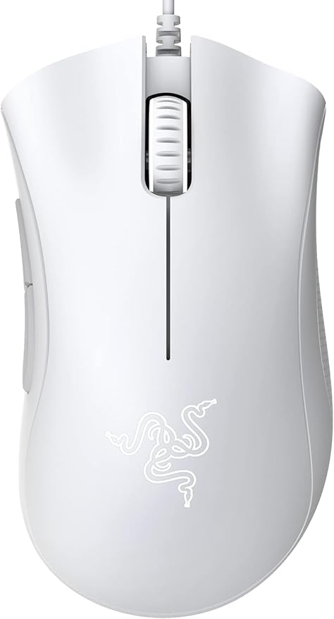 Razer DeathAdder Essential Gaming Mouse - White, 6400 DPI Wired