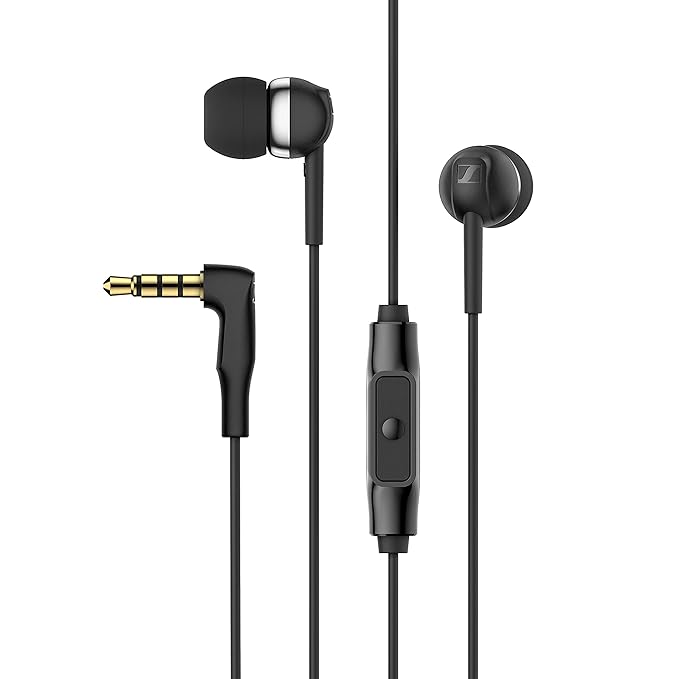 Sennheiser CX 80S Wired In-Ear Headphones with Mic | Black