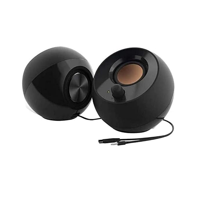 Creative Pebble 2.0 USB Desktop Speakers for PC & Laptop (Black)