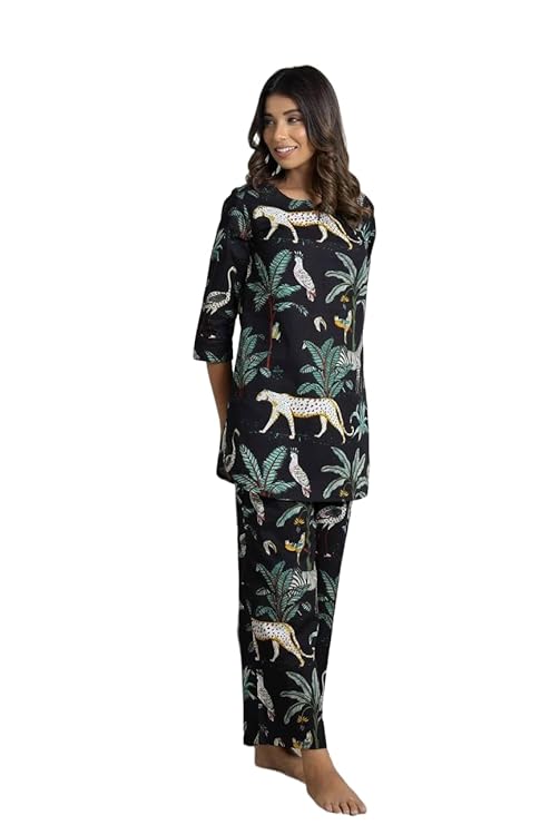EVANTA Women's Cotton Straight Floral Printed Co-Ord Set (Shinisha Co-rd Set)
