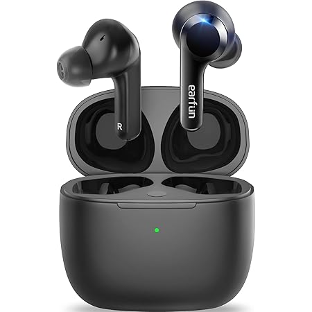 EarFun Free 2S Wireless Earbuds, [Upgraded Version] Qualcomm® CVC™ 8.0 ENC, Bluetooth 5.2 Wireless Earbuds, Sweatshield™ IPX7 Waterproof Bluetooth Headphone, aptX™ Deep Bass, App, Game Mode