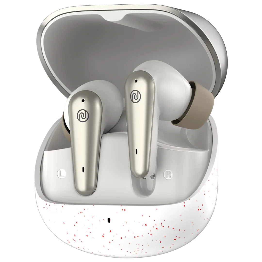 Noise Buds X Prime True Wireless Earbuds: 120H Playtime, Quad Mic ENC (Champagne White)