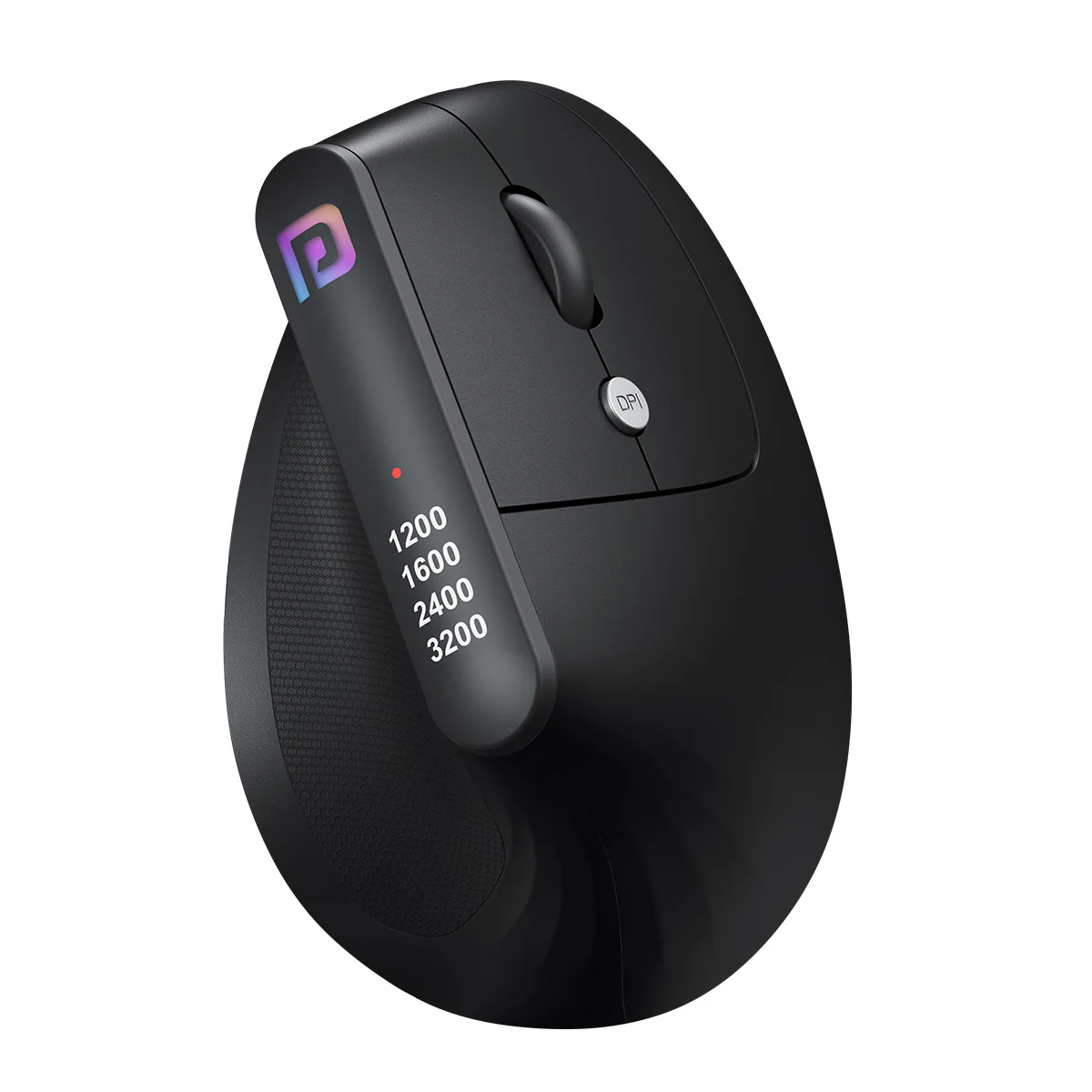 Portronics Toad Ergo Vertical Wireless Ergonomic Mouse - Black