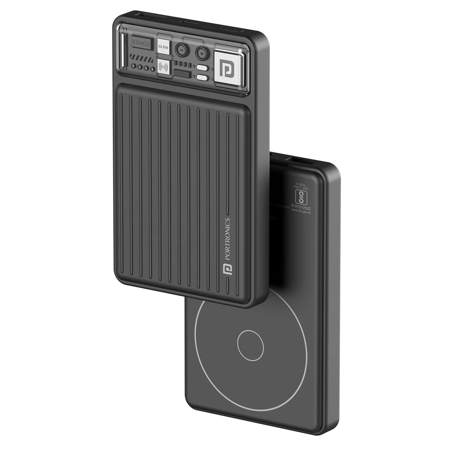 Portronics Luxcell Mini 10K Power Bank: 10000mAh, 22.5W Fast Charging