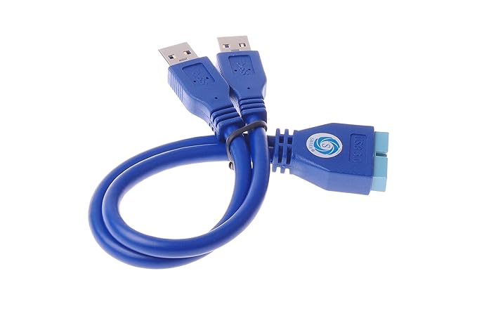 Blue USB A Male to Male Connector | Computer Accessory