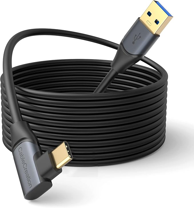 CableCreation Compatible With Quest 2/Quest Pro Link Cable 10Ft,5Gbps Usb C Cable High Speed Data Transfer,Fast Charging Compatible With Dji Avata,Printer,Camera,Cellphone,Hdd,Etc,Black