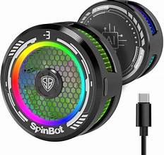 SpinBot IceDot MAG V1 semiconductor Magnetic Mobile Cooler |15W | RGB Lights| with Clip  Gaming Accessory Kit??(Black, For Android, iOS)