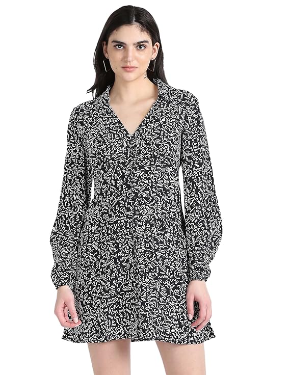 Tommy Hilfiger Women's Rayon A-Line Above The Knee Casual Dress