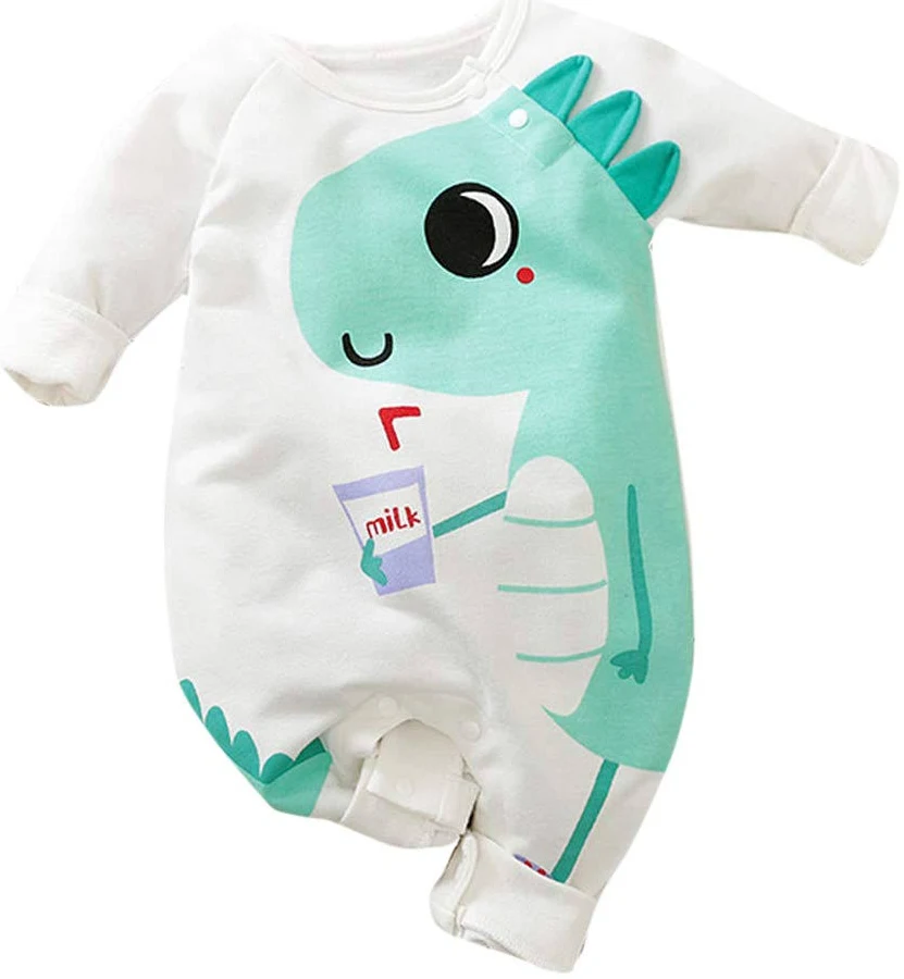 Hopscotch Boys Cotton Graphic Print Bodysuit In White Color