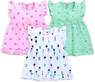 LuvLap Girl's Cotton H/S Frock