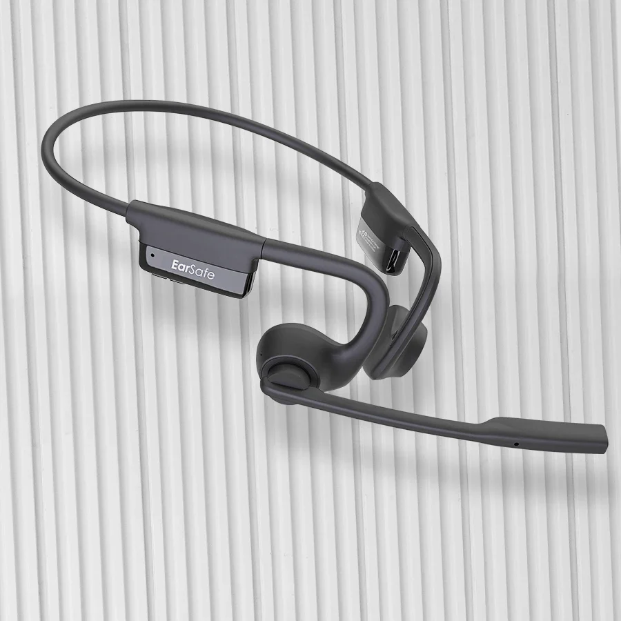NG EarSafe Comm Open-Ear Wireless Headphones with Noise-Cancelling Mic