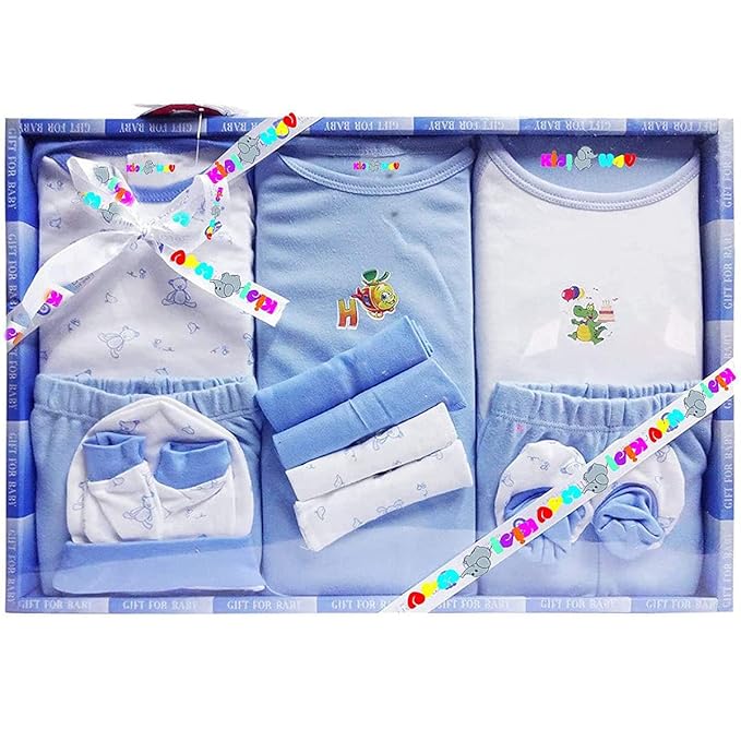 EIO Unisex Kids Cotton Solid Clothing Gift Set