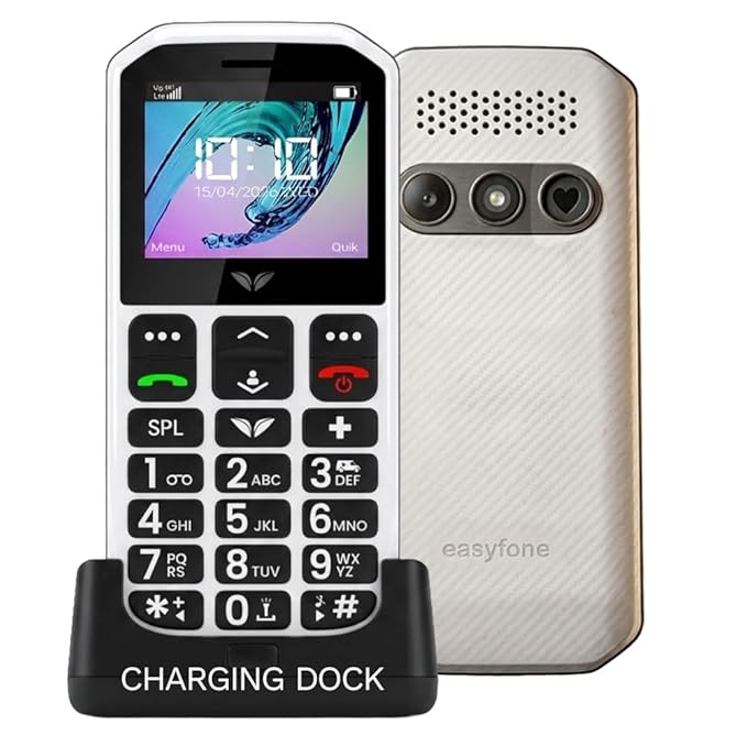 easyfone Elite 4G+ Senior Citizen Phone | Easy Setup & Ambulance Coordination