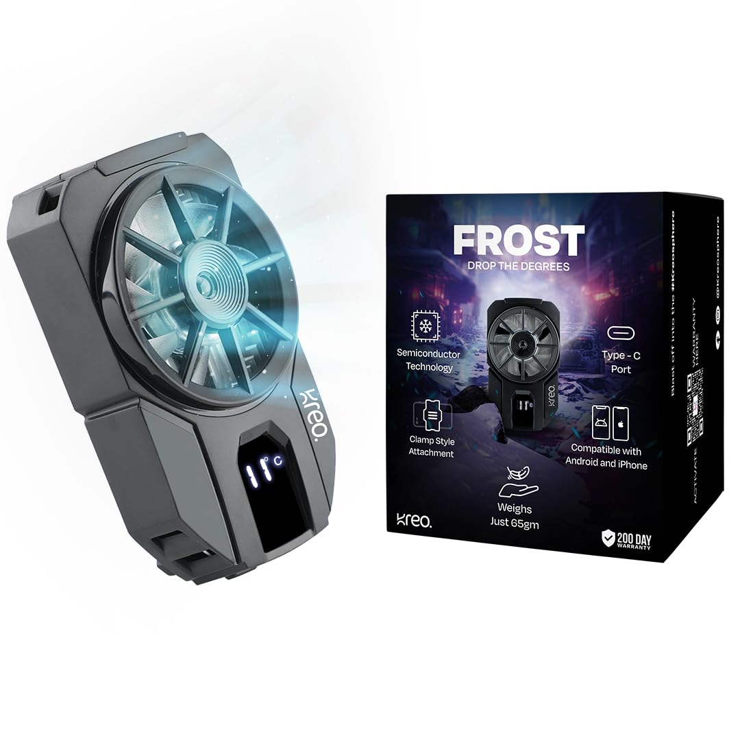 Kreo Frost Mobile Phone Cooler for Gaming (iOS/Android)