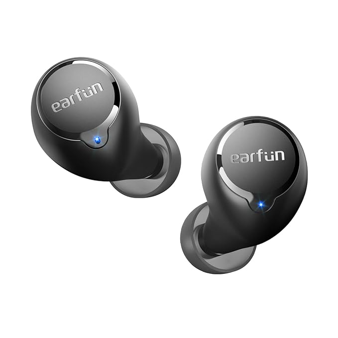 EarFun Free 2S Wireless Earbuds - IPX7 Waterproof, Bluetooth 5.2, Deep Bass