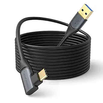 CableCreation 10ft USB C Link Cable for Quest 2/Pro, 5Gbps High-Speed Data & Fast Charging (Black)