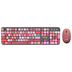 Aula AC306 Wireless Retro Keyboard & 1600 DPI Mouse Combo