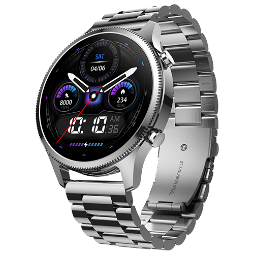 Noise Halo Plus Elite Smartwatch | AMOLED Display, Stainless Steel