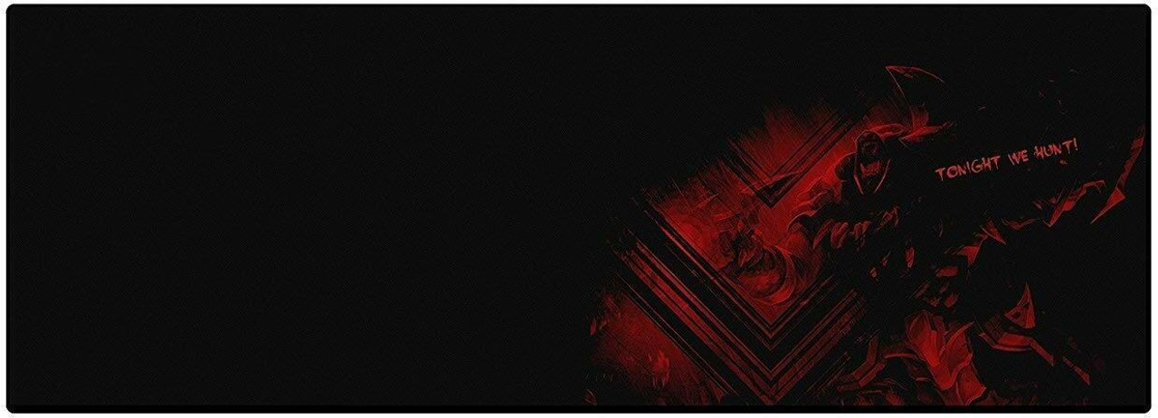 spincart Large Gaming XXL Extended Mouse Pad (Black/Red)