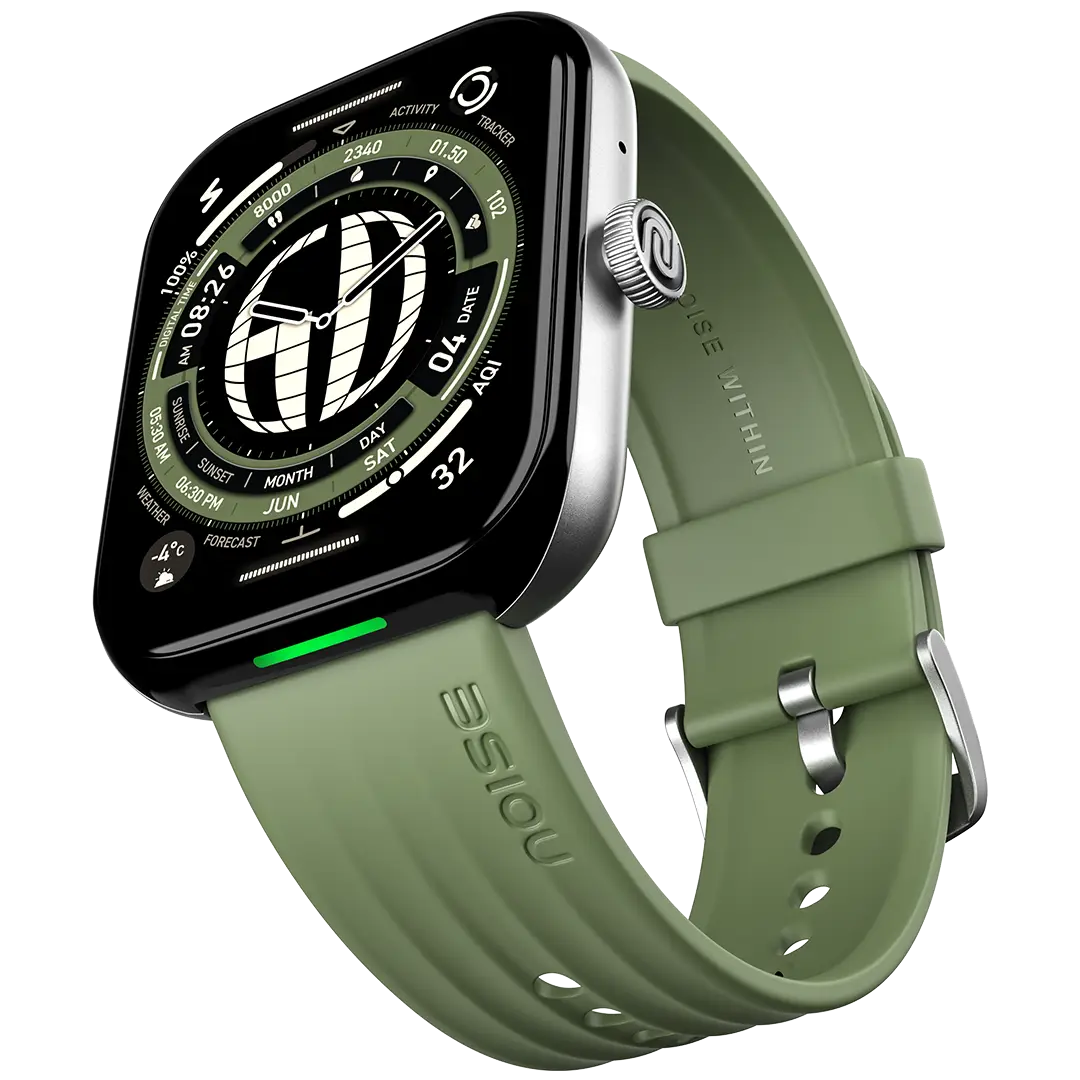 Noise Ultra 3 Luminary Smart Watch | 1.96" AMOLED | Forest Green