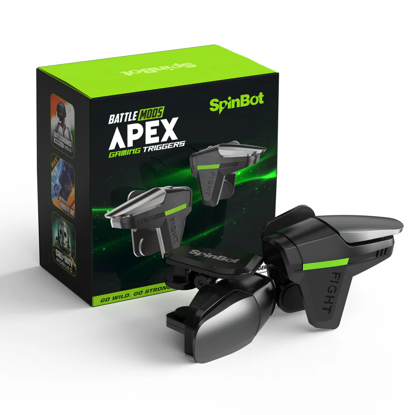 SpinBot BattleMods NinjaX Gaming Accessory Kit for BGMI, PUBG, COD, Free Fire (Android/iOS)