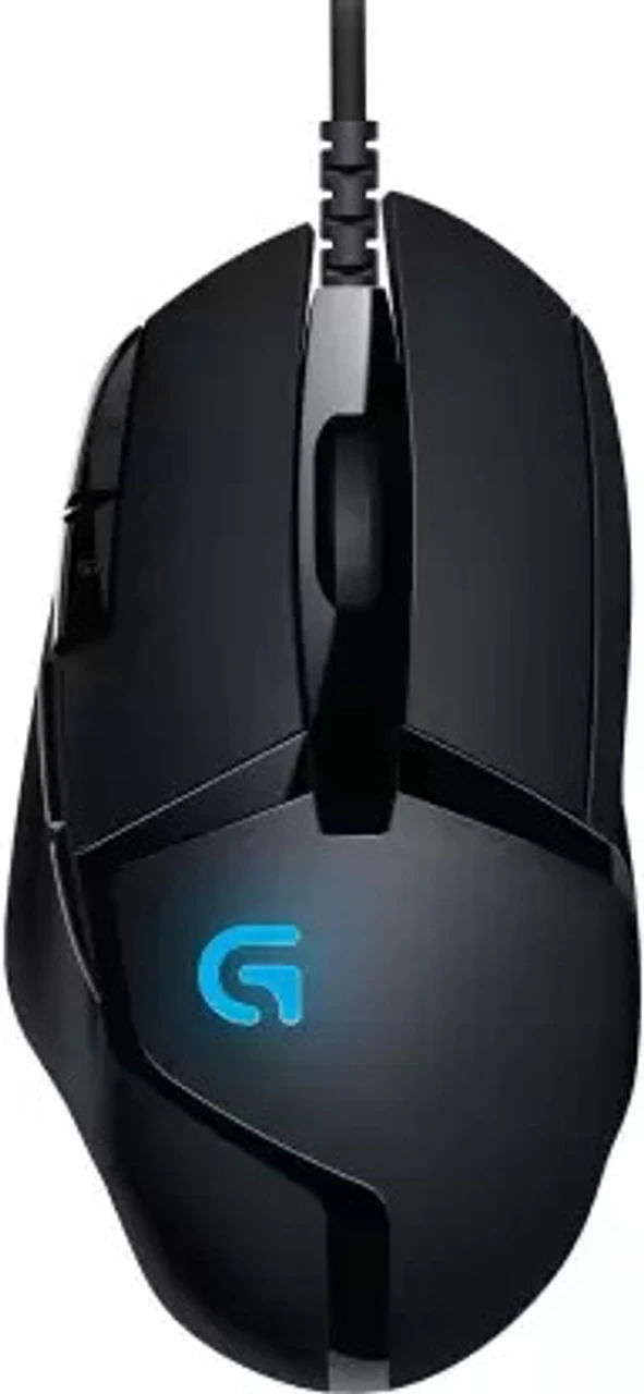 Diks G402 Wired Optical Gaming Mouse - 4000 DPI, 8 Programmable Buttons, Black