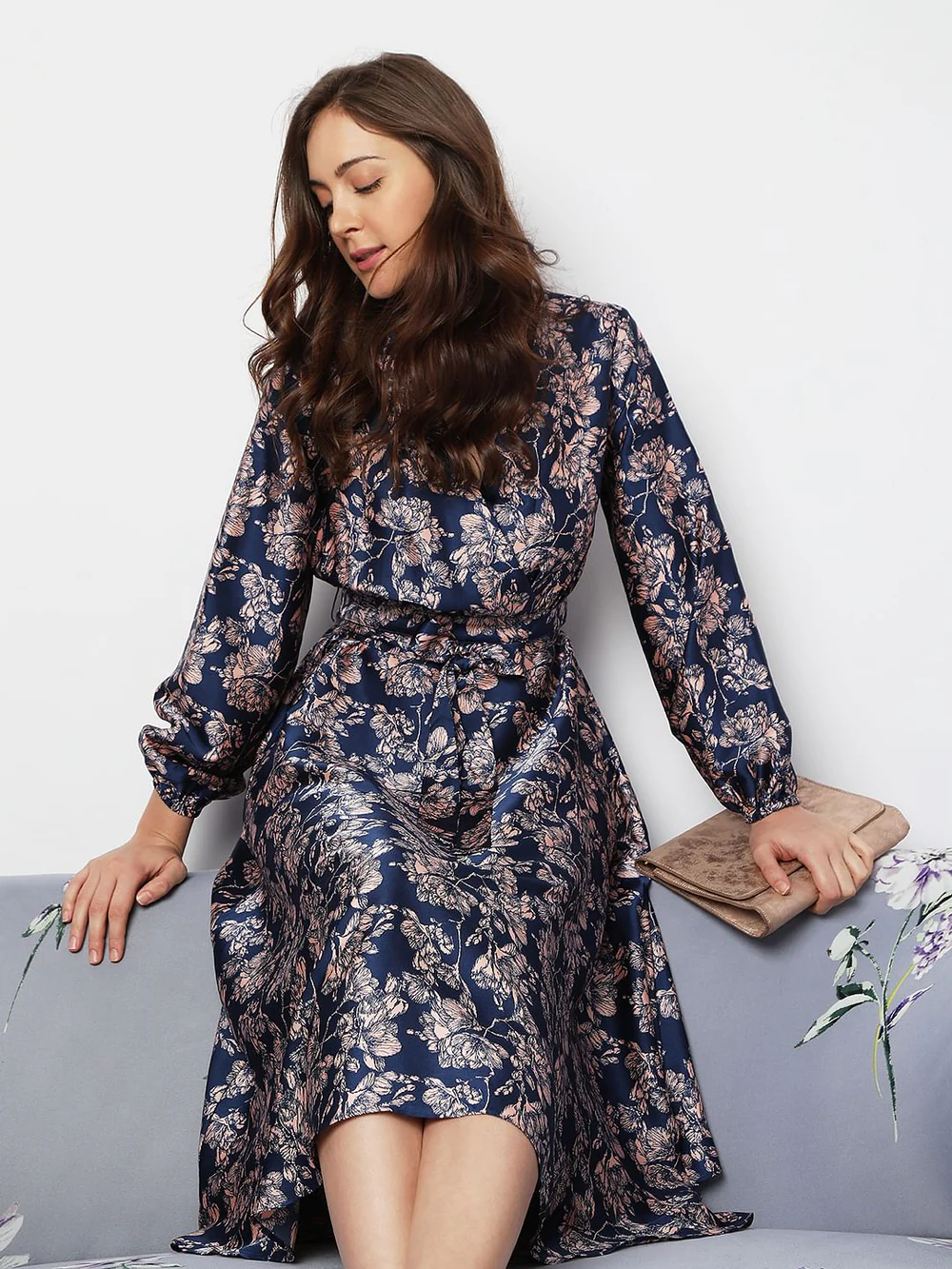 VERO MODA Women's Polyester Fit and Flare Above The Knee Dress