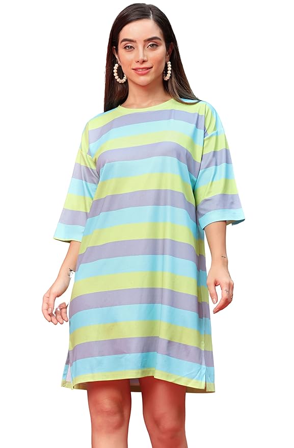 OM SAI LATEST CREATION Women's Rayon Mini Dress