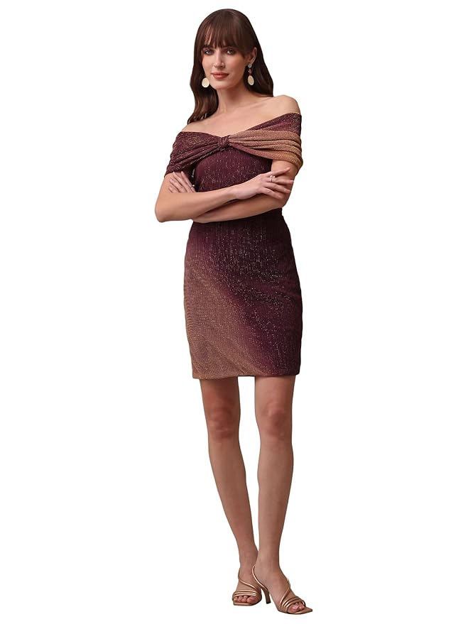 PURVAJA Women’s Bodycon Mini Length Dress