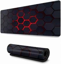 spincart Large Gaming XXL Extended Mouse Pad with Nonslip Base,Desk Mat For Desktop, Laptop, Keyboard , Tablet Macbook Mousepad??(Black, Red)