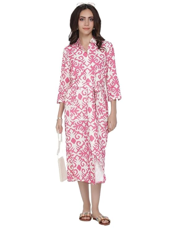 EVANTA Women's Cotton Straight Floral Printed Co-Ord Set (Shinisha Co-rd Set)