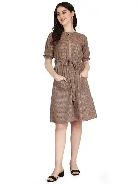 OM SAI LATEST CREATION Women's Rayon Mini Dress