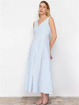 Molly & Sue Women's Cotton A-Line Maxi Dress