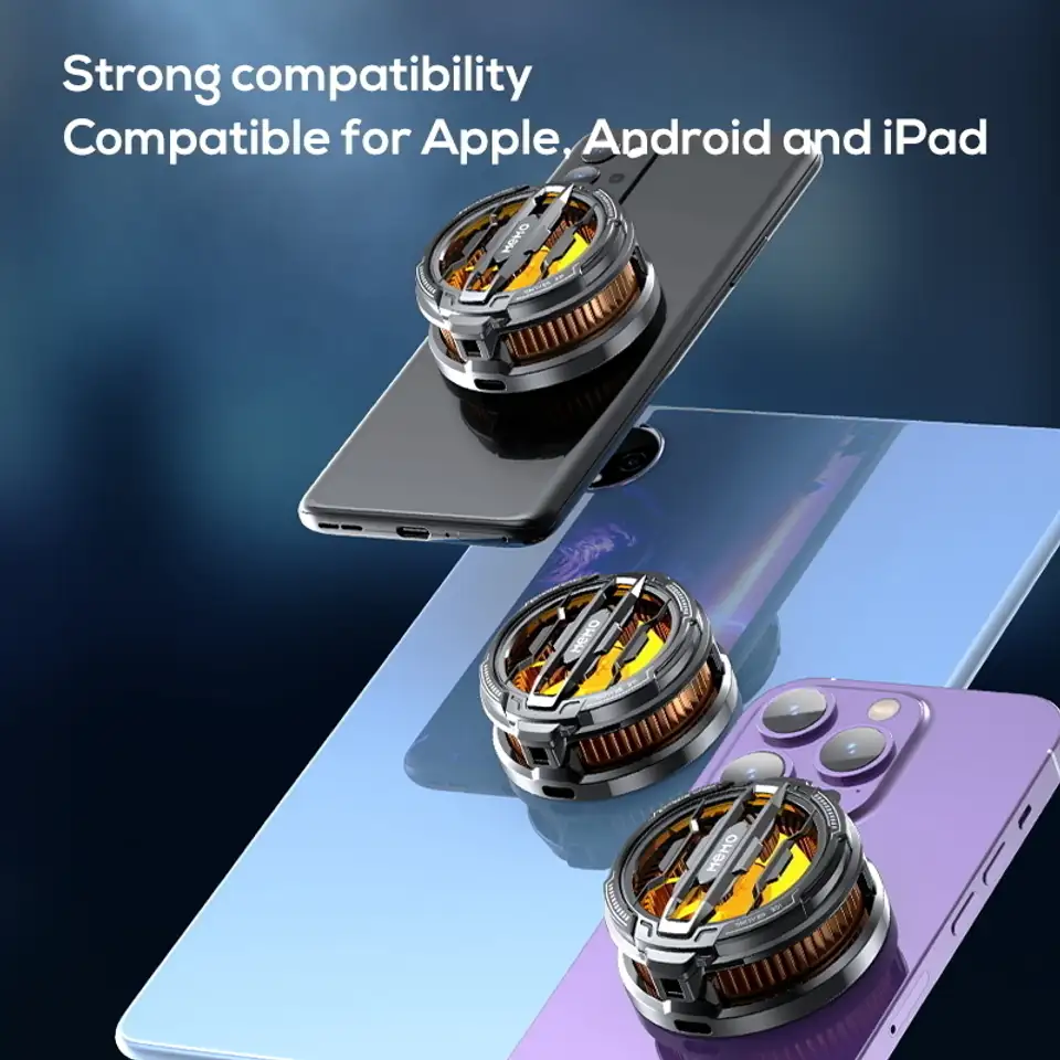 Elixora HyperChill RGB Gaming Phone Cooler , Silent Cooling , Freezing Temp , Magsafe  Gaming Accessory Kit??(Multicolor, For Android, iOS, Mac OS, PC)