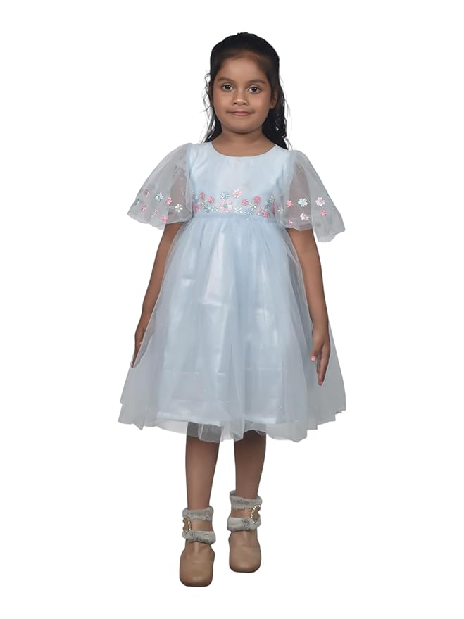 Floral Pretty Article for Girls White