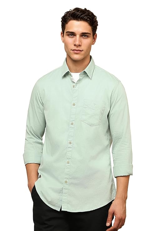 Van Heusen Men's Linen Regular Fit Shirt