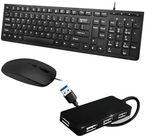 Di Innovating Technology DI combo of 3 ( keyboard, RGB mouse , 4 port usb 3.0 hub) Combo Set