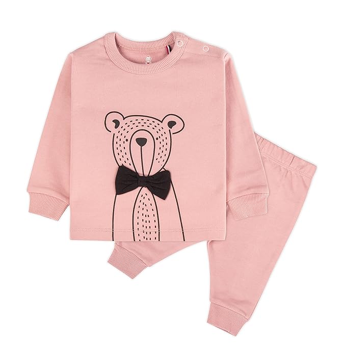 Real Basics Unisex Cotton Fleece Full Sleeve Track Suit for Boys & Girls