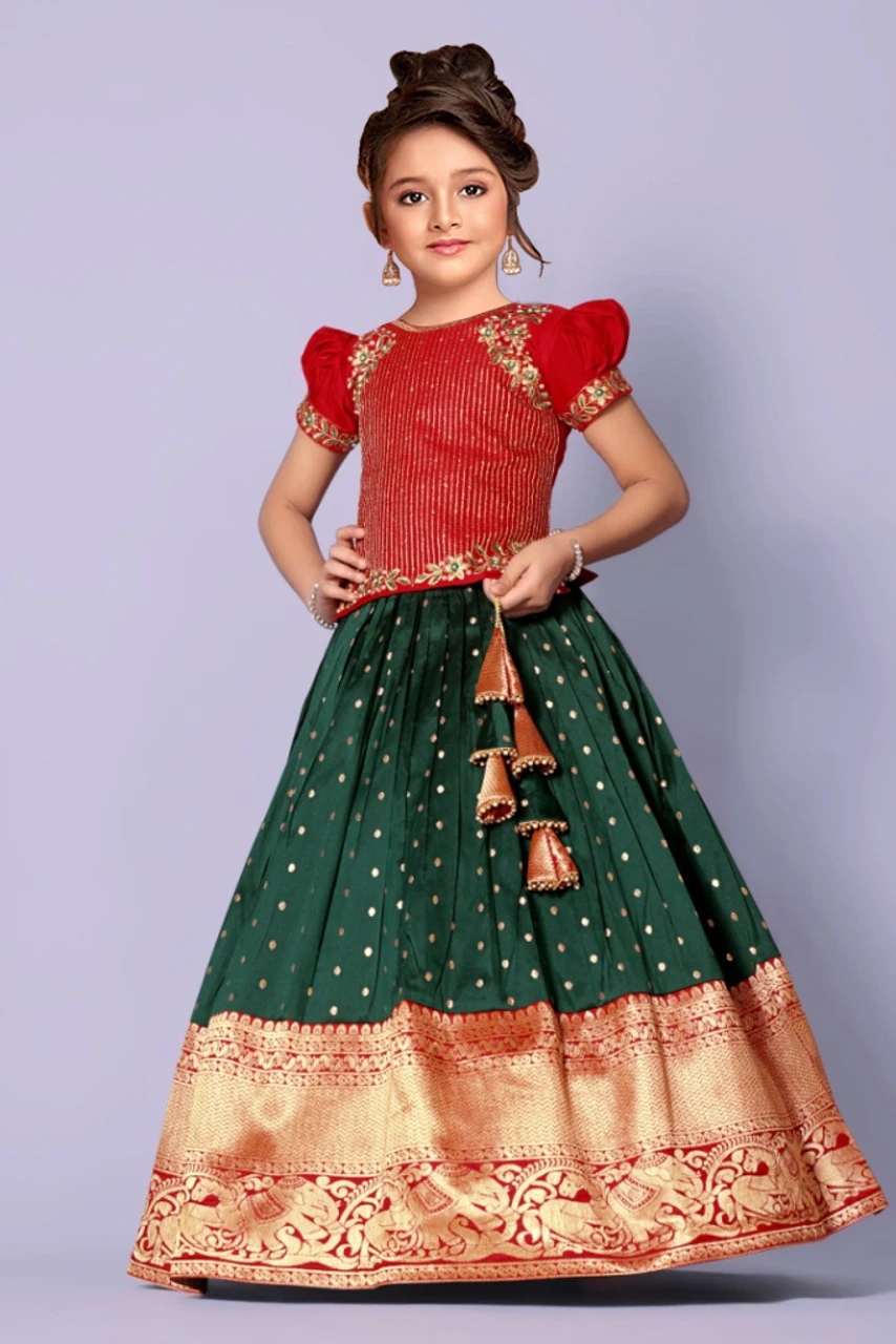 White Button Girls lehenga choli