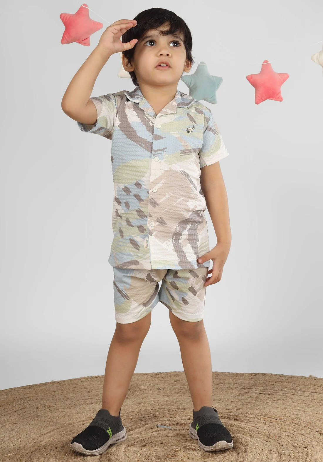 POLKA TOTS T-Shirt & Shorts Co-ord Set for Boys, Half Sleeves Cord Clothing Set for Baby Boys Kids, T-shirt and Shorts Clothing Set for Kids, Comfortable Casual Wear for Boys