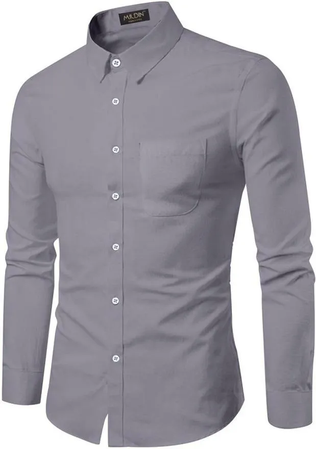 Men's Cotton Full Sleeve Shirt | Regular Fit Casual & Formal Wear with Patch Pocket