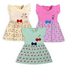LuvLap Girl's Cotton H/S Frock